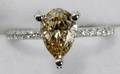 122243 16CT TOTAL PEAR SHAPED YELLOW DIAMOND RING