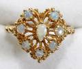 121405 14K YELLOW GOLD  OPAL RING