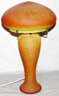 120266 ART GLASS TABLE LAMP H19 DIA105