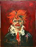 120259 PIERRE DUMIERE OIL ON CANVAS CLOWN