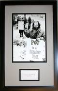 120249 BW PHOTO  SIGNATURE OF ALLEN GINSBERG POET