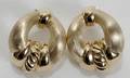 120237 ITALIAN 18K YELLOW GOLD EARRINGS