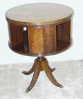 112215 FEDERAL STYLE MAHOGANY REVOLVING BOOK ENDTABLE