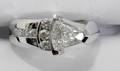 112209 8CT SHIELD CUT DIAMOND LADYS RING