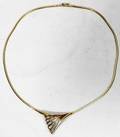 112206 18K GOLD NECKLACE W 25 FULL CUT DIAMONDS