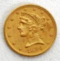 111341 US LIBERTY HEADEAGLE 5 GOLD COIN 1894