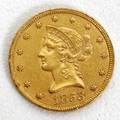 111333 US LIBERTY HEADEAGLE 10 GOLD COIN 1853P