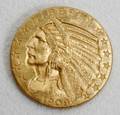 111322 US CHIEFSTANDING EAGLE 5 GOLD COIN 1909D