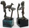 041382 AFRICAN BRONZE FIGURES ANTIQUITY TWO H2