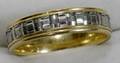 041351 DIANA 18K GOLD  PLATINUM GENTLEMANS BAND