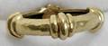 041350 HENRY DUNAY 18K HAMMERED YELLOW GOLD BAND