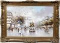 032304 ALAN ALISON OIL ON CANVAS PARIS STREET SCENE