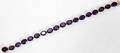 032271 CHINESE 10K GOLD PRONG SET AMETHYST BRACELET