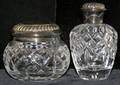 022269 WATERFORD CUT CRYSTAL DRESSER BOTTLE  JAR
