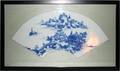 021326 CHINESE PORCELAIN FANFORMED PLAQUE