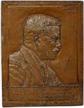 012258 JAMES E FRASER CAST IRON PLAQUE T ROOSEVELT