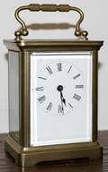 012231 BRASS CARRIAGE CLOCK H58 W3