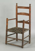 American turned maple great chair late 17th c