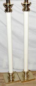 011395 STIFFEL FLOOR LAMPS H57 LEATHER SHAFTS