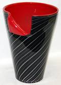 010260 ARCH SEGUSO MURANO GLASS SWIRL DESIGN VASE