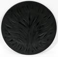 122274 LALIQUE FRENCH BLACK SATIN GLASS PLATE