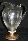 122282 HAWKES STERLING  GLASS PITCHER C1900 H10