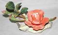 121430 BOEHM BISQUE FLOWER TROPICAL ROSE 1978