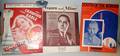 110304 VINTAGE SHEET MUSIC W COLOR PRINT COVERS