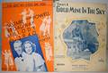 110290 VINTAGE 1930S SHEET MUSIC W COLOR COVERS