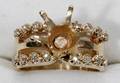 041407 14K YELLOW GOLD  DIAMOND RING MOUNTING