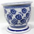 040364 ORIENTAL BLUE WHITE PORCELAIN PLANTER  PLATE