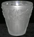 021388 LALIQUE STYLE FROSTED CRYSTAL VASE H65