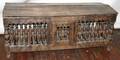 011406 ANTIQUE FRENCH OAK BREAD BOX H22 L54 D225