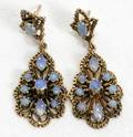 011418 OPAL EARRINGS PENDANT STYLE 10 OPALS C1930