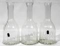 010330 HANDBLOWN GLASS WINE CARAFES SET OF THREE
