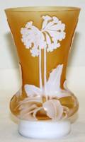 010326 ART GLASS CAMEO VASE H45