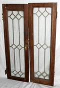 010316 ART DECO ERA LEADED GLASS WINDOWS
