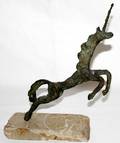 121466 ROY HENDRIKSON BRONZE SCULPTURE UNICORN 10