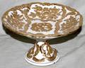 111386 GERMAN PORCELAIN COMPOTE FIRED GOLD DECOR