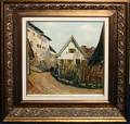 110352 W K OIL ON CANVAS GERMAN COUNTRY VILLAGE