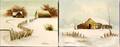 110343 MILNE OIL ON CANVAS WINTER IN THE COUNTRY
