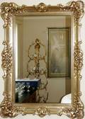 110338 FRENCH STYLE MIRROR W GILT WOOD FRAME