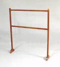 Pennsylvania red stained towel rack 19th c