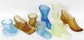 040409 AMER AMBER BLUE  CANARY GLASS BOOTS EIGHT