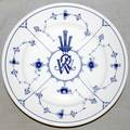 031505 BING  GRONDAHL BLUE  WHITE PORCELAIN PLATE