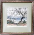011455 LUIGI KASIMIR ETCHING 11x12 COASTAL SCENE