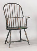 Lancaster County Pennsylvania hoopback windsor armchair late 18th c