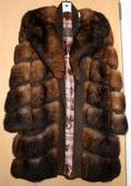 121495 SUEDE  FUR 34 LENGTH COAT FROM DITTRICH