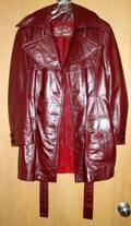 121508 THREE DYED RED LEATHER JACKETS