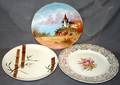 120391 AM HERITAGE  LIMOGES PORCELAIN PLATES 3 PCS